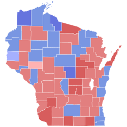 1962 Wisconsin gubernatorial election results map by county.svg