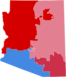 1994 Arizona United States House of Representatives election by Congressional District.svg