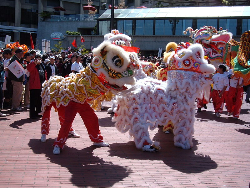 File:2008 Olympic Torch Relay in SF - Lion dance 50.JPG