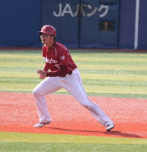 20120320 Hiroaki shimauchi,outfielder of the Tohoku Rakuten Golden Eagles,at Yokohama Stadium