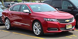 2014 Chevrolet Impala LTZ 3.6L with courtesy plates, front 6.1.19.jpg