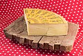 * Nomination Gruyère is a half-hard to hard yellow cheese, named after the town of Gruyères in Switzerland, and originated in the cantons of Fribourg, Vaud, Neuchâtel, Jura, and Berne. Le Gruyère AOP Réserve BIO has an age of minimum 18 month --Hubertl 06:28, 1 February 2015 (UTC) * Promotion Not flash about the Bio, but there are few better things than a Gruyere that starts cracking up on its own ;-) And good quality. --DXR 08:11, 1 February 2015 (UTC)