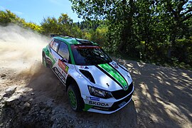 Fabia R5 de Mikkelsen au rallye du Portugal 2017