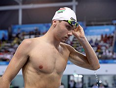 2018-10-10 Swimming Boys' 50m Butterfly Semifinal 1 at 2018 Summer Youth Olympics by Sandro Halank–009.jpg