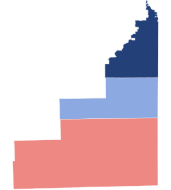 2018 Congressional election in Illinois' 2nd district by county.svg