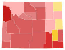 Results by county:
.mw-parser-output .legend{page-break-inside:avoid;break-inside:avoid-column}.mw-parser-output .legend-color{display:inline-block;min-width:1.25em;height:1.25em;line-height:1.25;margin:1px 0;text-align:center;border:1px solid black;background-color:transparent;color:black}.mw-parser-output .legend-text{}
Gordon
40-50%
50-60%
60-70%
70-80%
80-90%
Bien
40-50%
50-60% 2022 WY gubernatorial Republican primary.svg