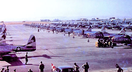 27th Fighter-Escort Group F-84Gs, Bergstrom AFB, Texas, 1952