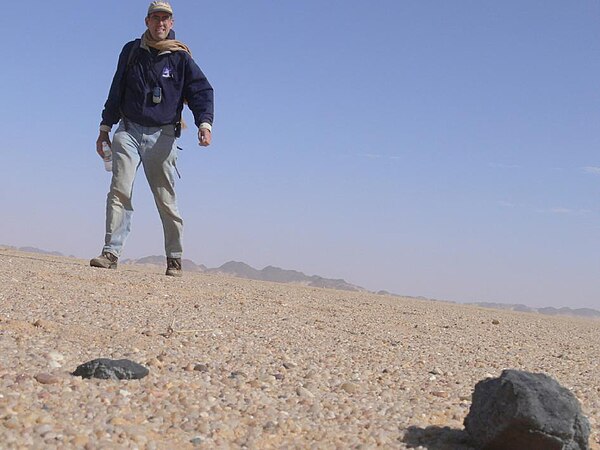 2008 TC3 meteorite fragments found on February 28, 2009, in the Nubian Desert, Sudan