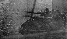 Starboard 40 mm gun 40 mm mount on USS Montpelier (CL-57).jpg
