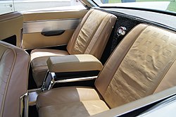 1961 Chrysler 300G rear bucket seats with armrest