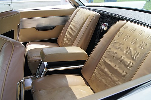 1961 Chrysler 300G rear bucket seats with armrest