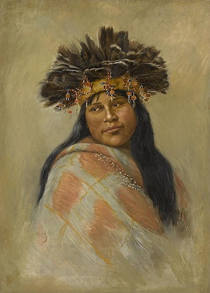 A Pomo Dancer (Kal-si-wa, Rosa Peters) by Grace Hudson