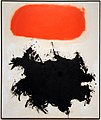 From the "Burst" period: Cadmium Red Above Black (1959)