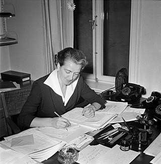 <span class="mw-page-title-main">Agda Rössel</span> Swedish politician and diplomat