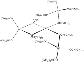 アルミニウムイソプロポキシド四量体の構造