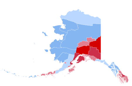 Alaska Presidential Election Results 2016 by Borough.svg