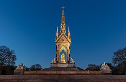 Albert Memorial: Mémorial au Prince Albert à Kensington Gardens, Londres