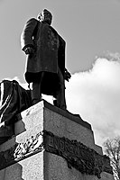 Statue of Andrew Carnegie. Photograph shown courtesy Ross Strachan.