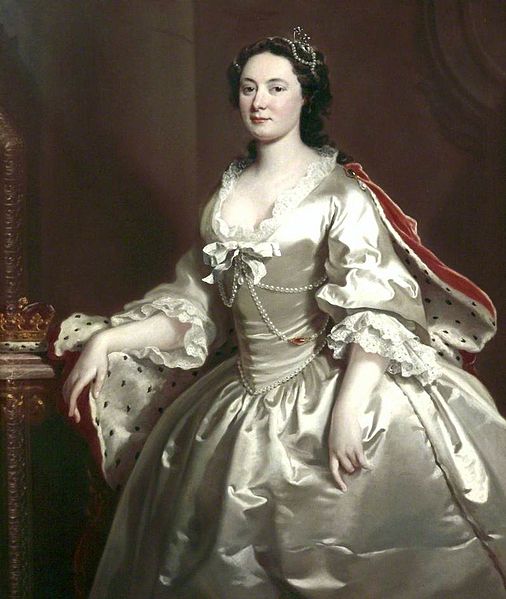 Anne, Duchess of Chandos (died 1759), by Joseph Highmore, in the Walker Art Gallery.