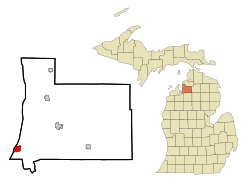 Location of Elk Rapids, Michigan