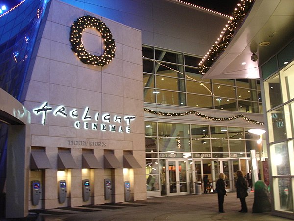 The courtyard entrance of the ArcLight Hollywood complex.