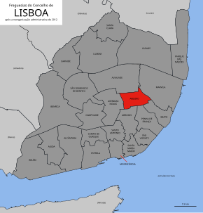 lisboa areeiro mapa Areeiro (Lisboa) – Wikipédia, a enciclopédia livre