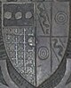 Arms SirMauriceRussell Died1416 DyrhamChurch Gloucestershire.jpg