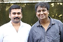 Arunlal and Rajesh Pillai during the release of Vettah in February 2016
