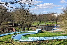 Das 2020 geschlossene Aschbergbad hatte die längste Außenwasserrutsche der Stadt.