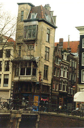 Initial ASCII location on the ground floor of a squatted house on Heerengracht. Photo taken around 1999 Ascii amsterdam 1998 heerengracht squat.jpg