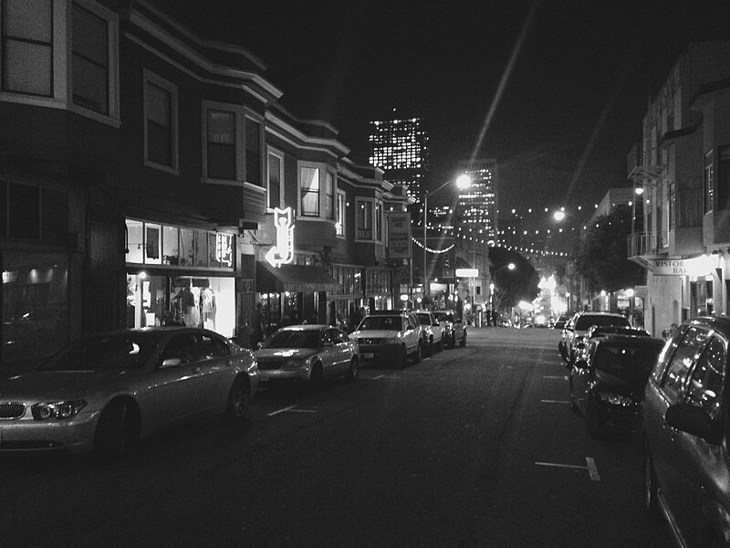 File:B&W Little Italy San Francisco.jpg