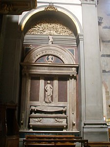 Le monument funéraire de Bernardo Giugni.