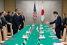 Obama meeting with Yukio Hatoyama. Barack Obama and Yukio Hatoyama 20091113.jpg