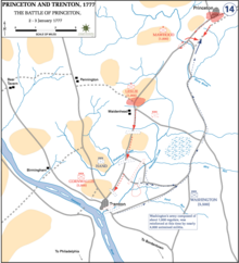 The Battle of Princeton, January 2-3, 1777 Battle of Princeton.Dean.USMA.edu.history.gif