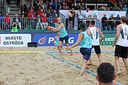 Deutsch: Beachhandball Europameisterschaften 2019 (Beach handball Euro); Tag 6: 7. Juli 2019 – Männerfinale, Dänemark-Norwegen 2:0 (25:18, 19:16) English: Beach handball Euro; Day 6: 7 July 2019 – Men's Final – Denmark-Norway 2:0 (25:18, 19:16)