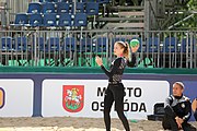 Deutsch: Beachhandball Europameisterschaften 2019 (Beach handball Euro); Tag 3: 4. Juli 2019 – Frauen, Hauptrunde Gruppe II, Deutschland-Spanien 1:2 (18:24, 24:14, 8:9) English: Beach handball Euro; Day 3: 4 July 2019 – Women Main Round Group II – Germany-Spain 1:2 (18:24, 24:14, 8:9)