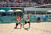 Deutsch: Beachvolleyball bei den Olympischen Jugendspielen 2018; Tag 11, 17. Oktober 2018; Jungen, Spiel um Platz 3 – Argentinien-Ungarn 2:0 (21–15/21–15) English: Beach volleyball at the 2018 Summer Youth Olympics at 17 October 2018 – Bronze Medal Match – Argentina-Hungary 2:0 (21–15/21–15)