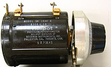 Beckman Helipot precision potentiometer Beckman Helipot potentiometer SA1400A 2007.075.002.jpg