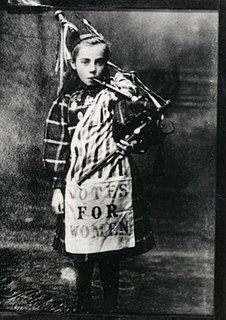 Bessie Watson Scottish child Suffragette and piper