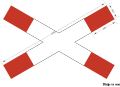 Single Track Line Level Crossing without Gates or Barriers