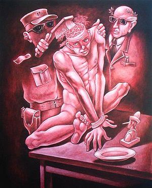 Brainwashing 1, acrílico sobre lienzo, 100 x 80 cms.JPG