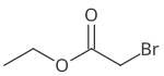 Strukturformel von Bromessigsäureethylester