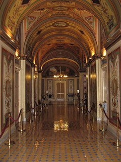 <span class="mw-page-title-main">Brumidi Corridors</span> Vaulted, ornately decorated corridors
