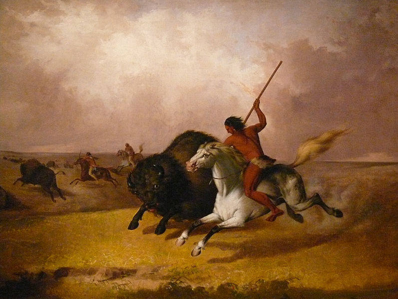 File:Buffalo hunt on the Southwestern plains.jpg