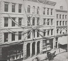 Exterior of C.F. Hovey & Co., Summer Street, Boston, 19th century
