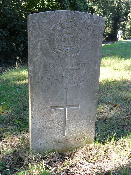 File:CWGC headstone for R. J. Potter.jpg