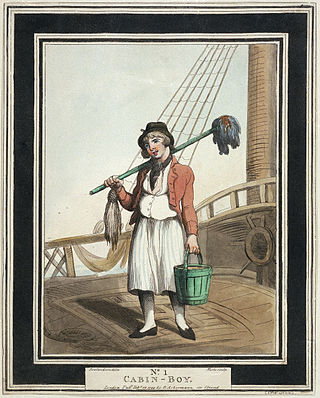 <span class="mw-page-title-main">Cabin boy</span> Low-ranking young male assistant on a ship