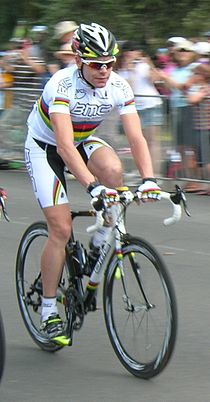 Cadel Evans won de wereldtitel in 2009.