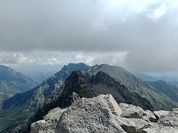 a view to Capu Biancu in North-East