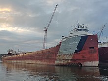 Cason J. Callaway laid up in Sturgeon Bay, Wisconsin. (2021) Cason J Callaway.jpg